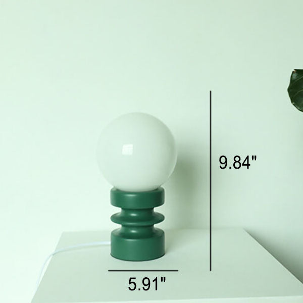 Glazaire Vintage Glas Tischlampe | Massives Design | Stimmungsvolle Beleuchtung | Deko für Zuhause