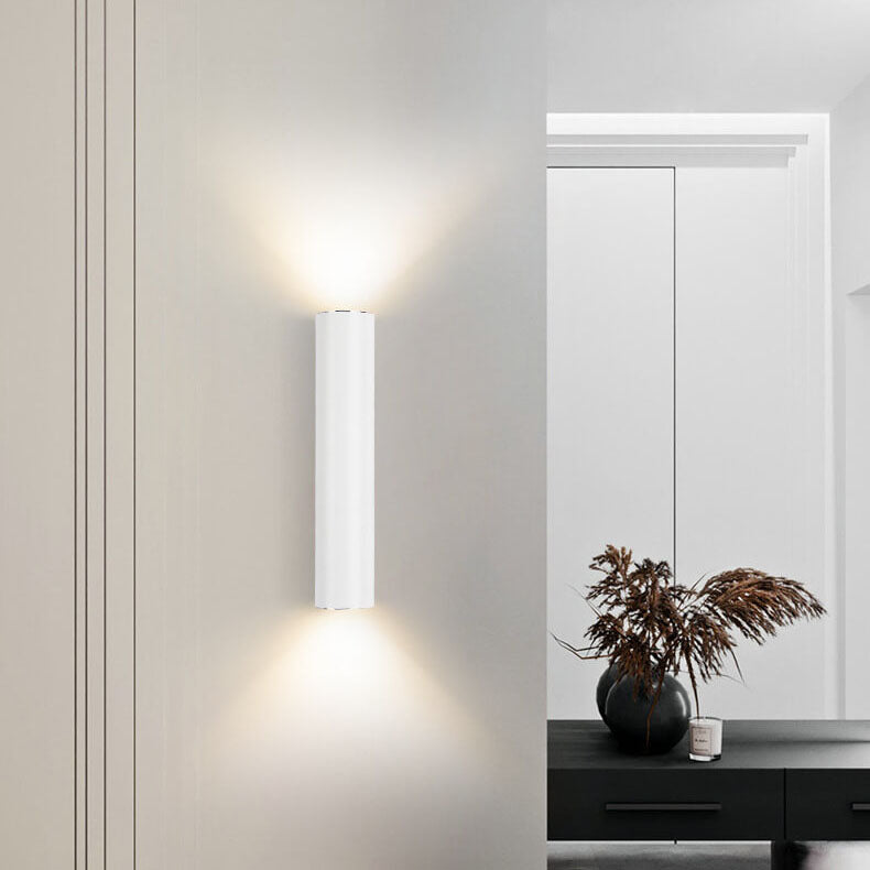 LightVibe Aluminium Wandleuchte Zylinder | 2-flammig | Modernes Design | Innen & Außen