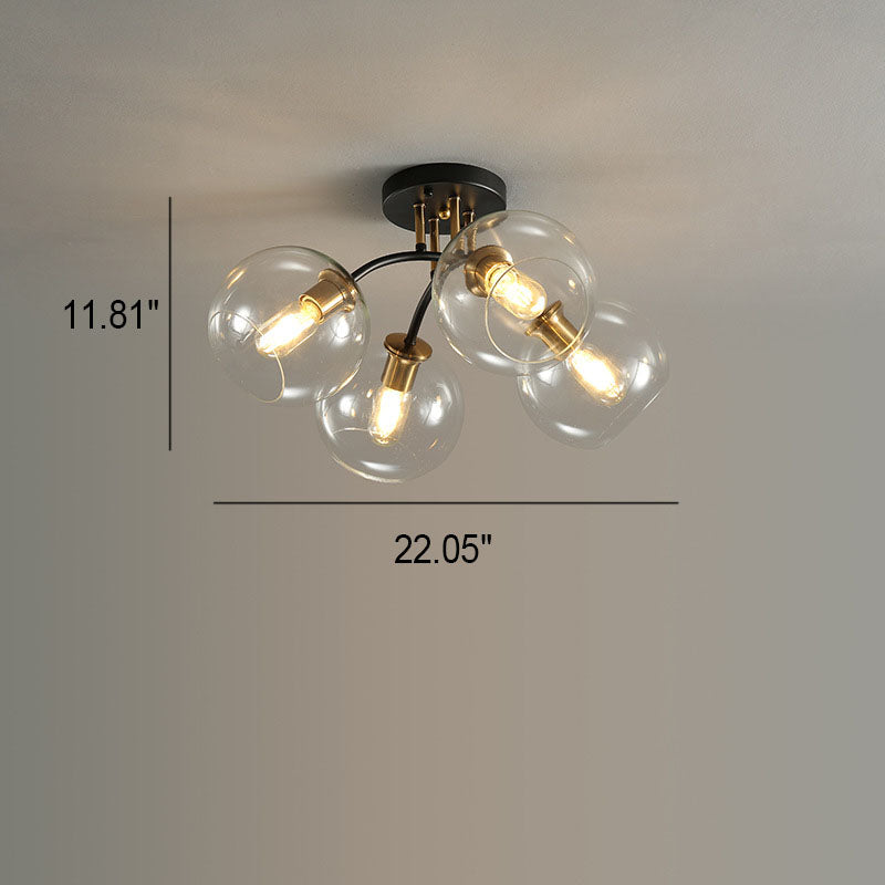 AstraLuxe Glas-Deckenleuchte | Luxus Design | 4/6/8 Lichter | Modern & Elegante Beleuchtung für Ihr Zuhause