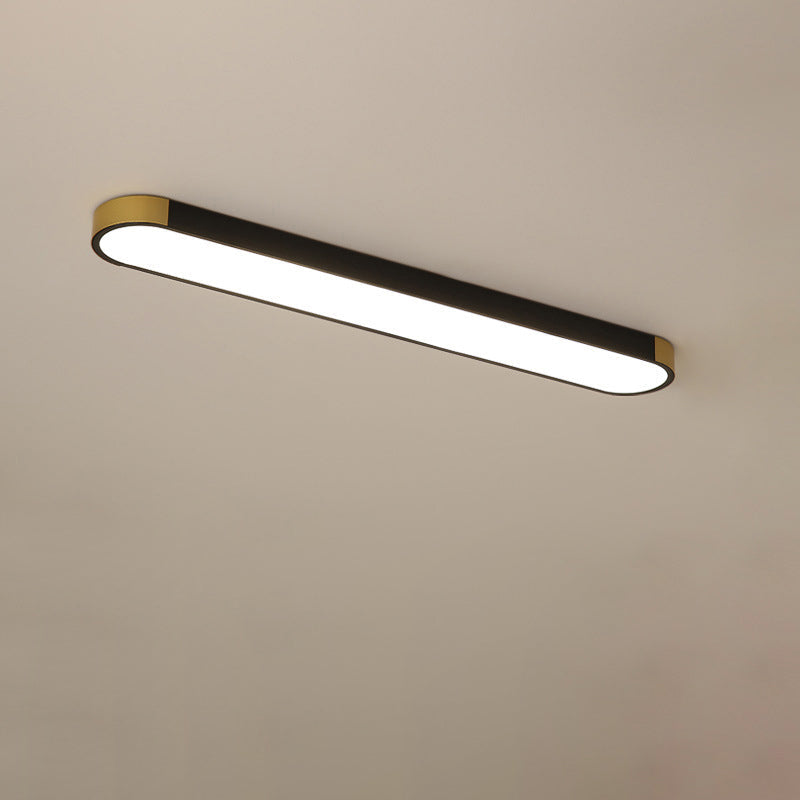 LumiForm Minimalistische LED Deckenleuchte | Rechteckige Ringform | Dimmbar & Modernes Design
