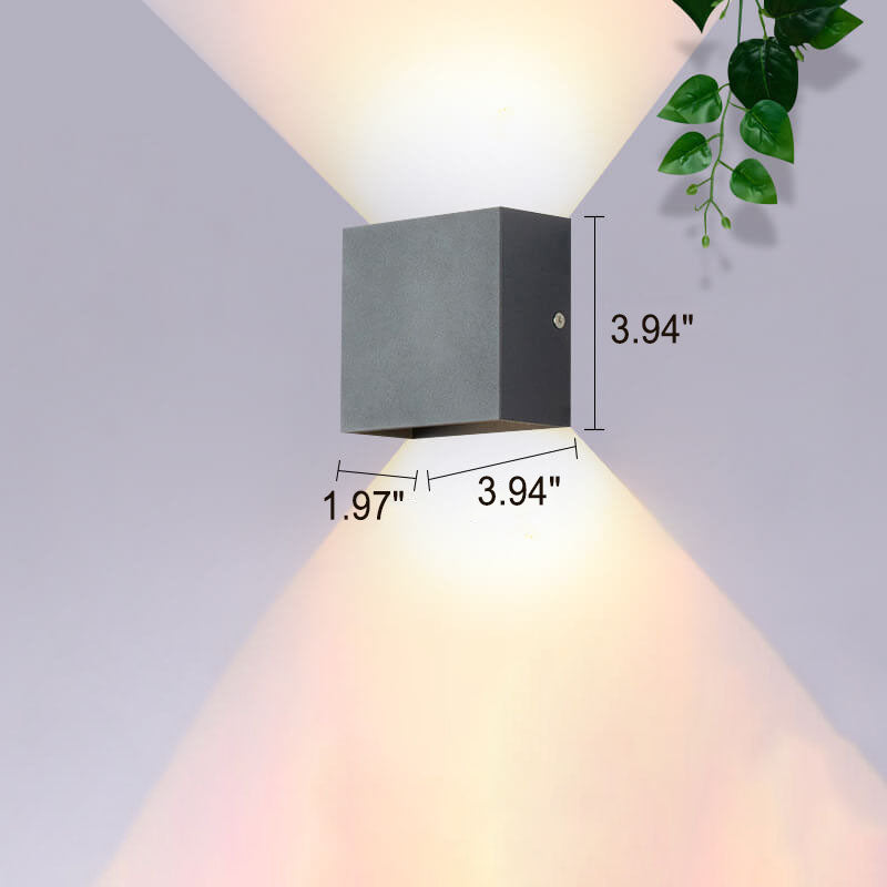 AeroLume LED Wandleuchte | Minimalistisches Aluminiumdesign | Warm- & Weißlicht | 6W & 12W