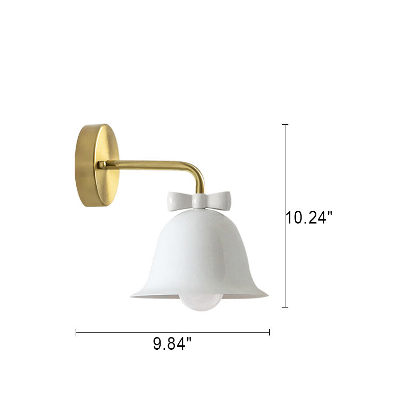 BelleFlare Französisches Design Wandlampe | Minimalistische Glockenform | Einzigartiges Dekor | Iron Wall Sconce