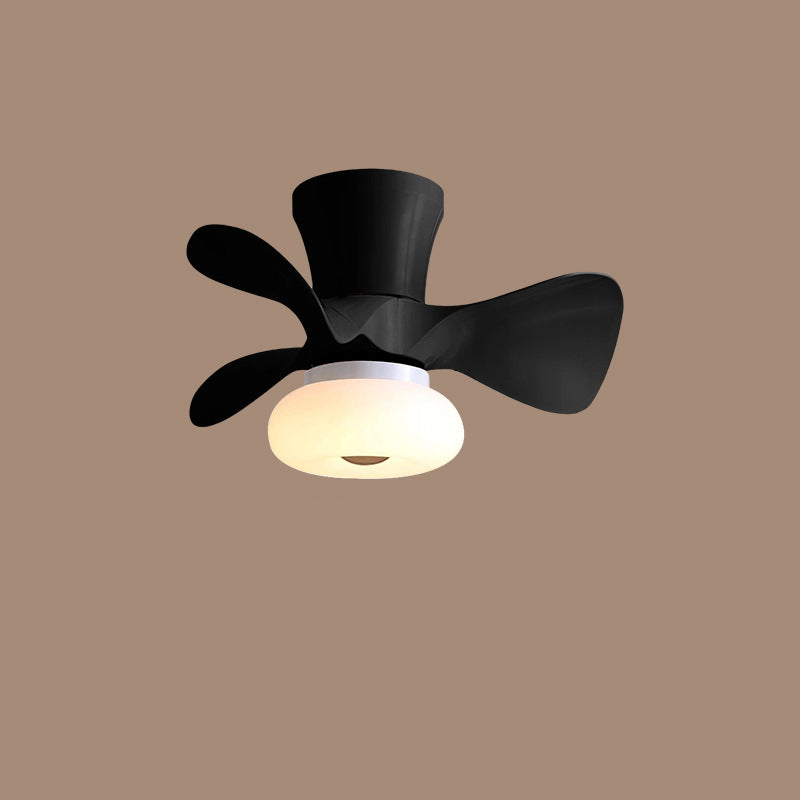 BreezeLum Nordic LED Deckenventilator | Macaron Farben | Beleuchtung & Kühlung | Semi-Flush-Mount Design