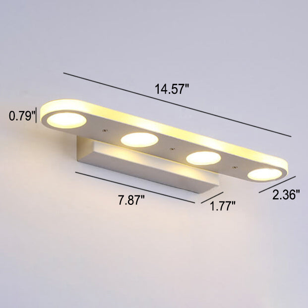 Ovalux BrightLine LED Wandleuchte | Modernes Design | Acryl-Optik | 4/6-flammig | Dimmbar