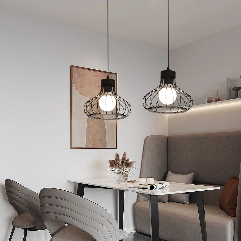 MetalLuxe Moderne Pendelleuchte aus Metall | Elegantes Design | Dimmbar | Perfekte Beleuchtung für Esszimmer und Küche