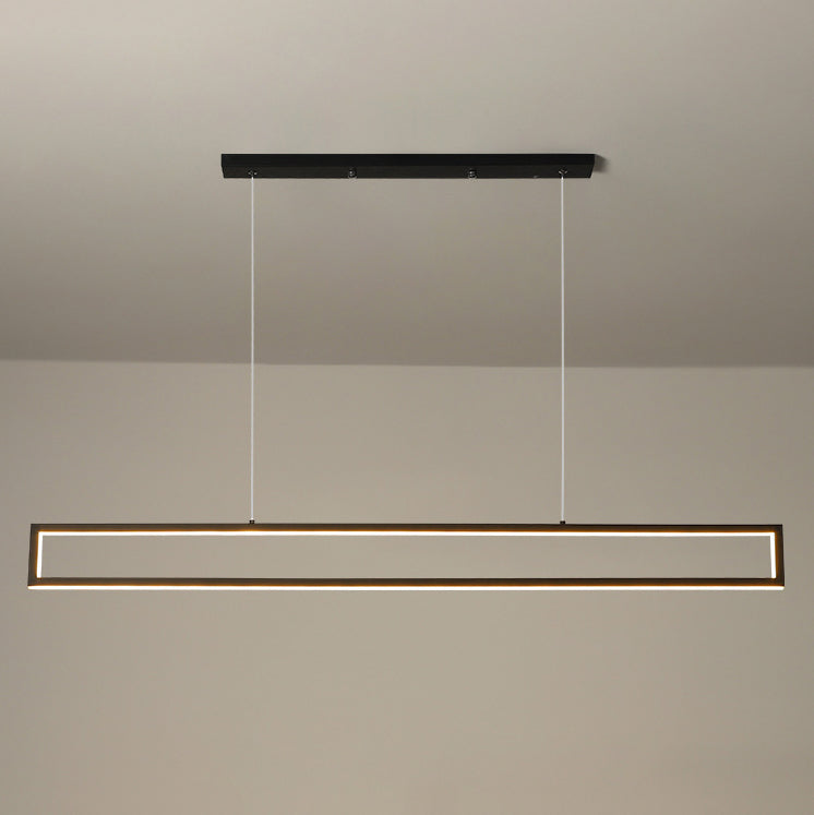 LumiFrame Minimalistischer LED Kronleuchter | Modernes Design | Dimmbare Beleuchtung | Perfekt für Ess- und Wohnbereiche