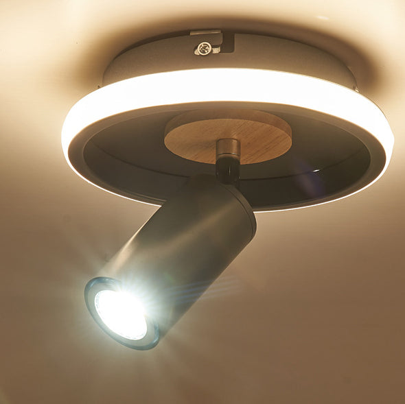 IronLume Industrial Flush Spotlight | Moderner Loft-Stil | 1-Licht Deckenleuchte | Robuste Beleuchtung für Zuhause