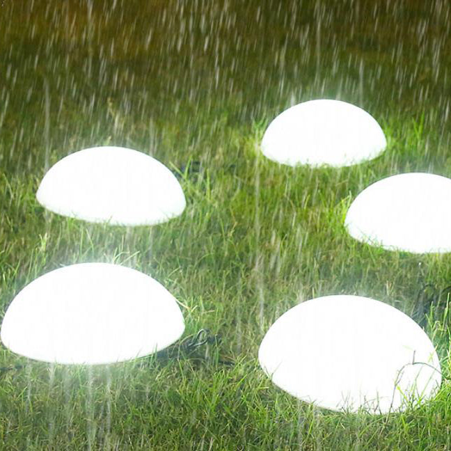 LuminOrbis Solar LED Gartenleuchten | Halbkuppeldesign | Solarbetrieben | Stilvolle Außenbeleuchtung
