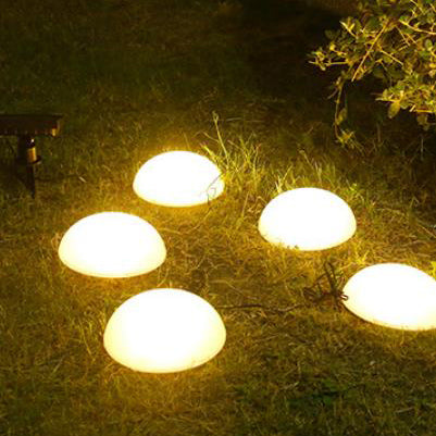 LuminOrbis Solar LED Gartenleuchten | Halbkuppeldesign | Solarbetrieben | Stilvolle Außenbeleuchtung