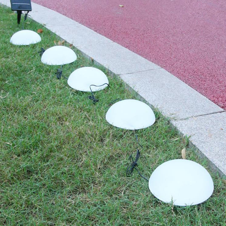 LuminOrbis Solar LED Gartenleuchten | Halbkuppeldesign | Solarbetrieben | Stilvolle Außenbeleuchtung