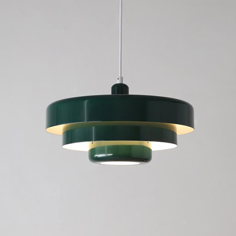 LayerLight Vintage Nordic Pendelleuchte | Mehrschichtiges Metall-Design | 1-flammige Hängelampe für Esszimmer & Küche