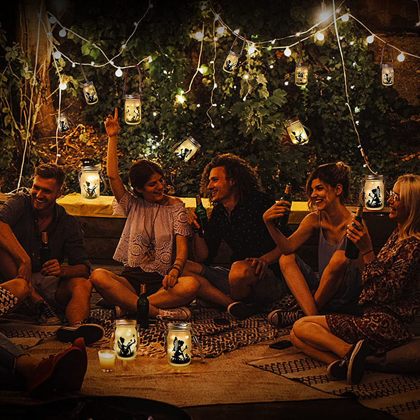 GlowJar Solar Märchenlicht | LED Glaslaterne | Frostglas für Garten & Terrasse | Outdoor Deko mit Solarbetrieb