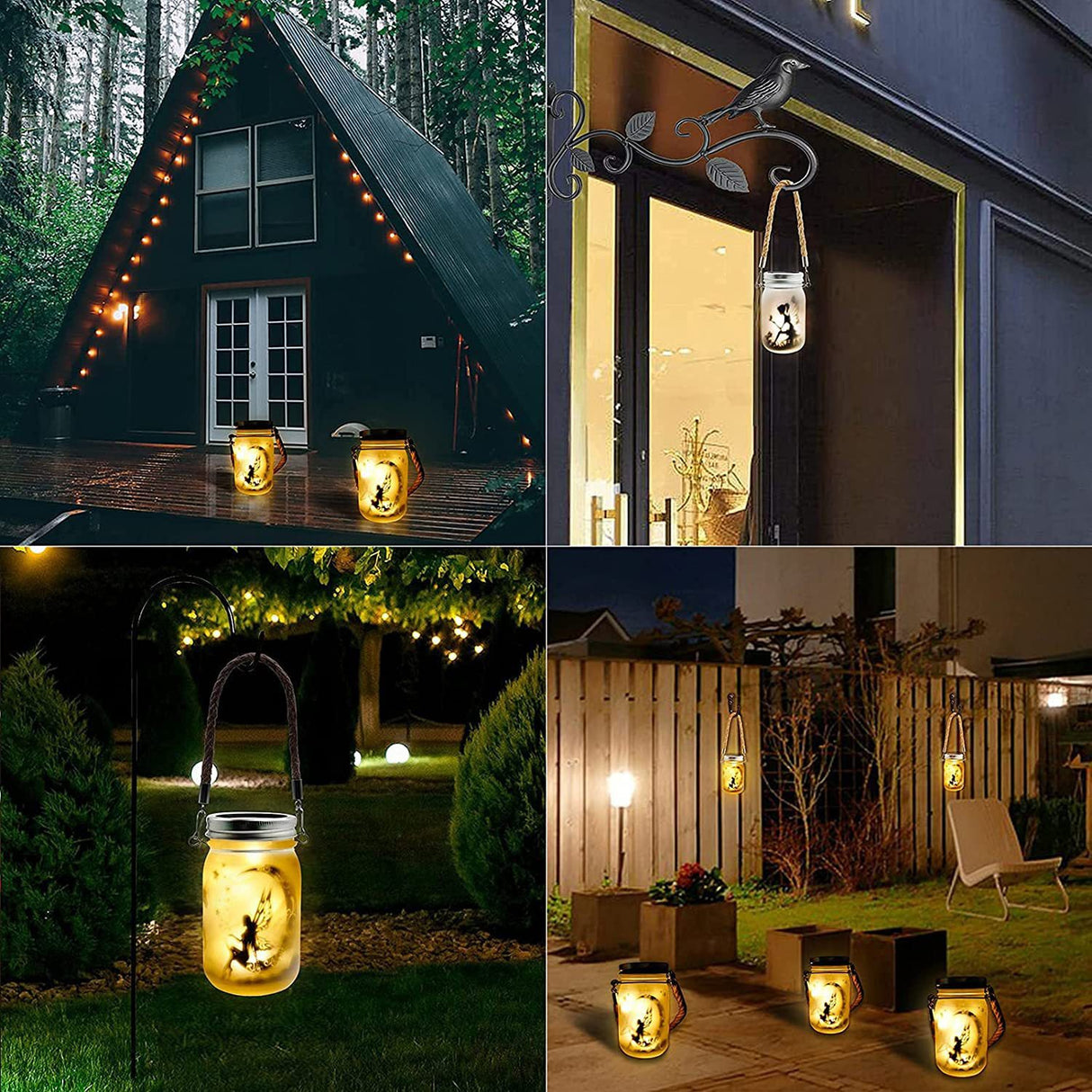 GlowJar Solar Märchenlicht | LED Glaslaterne | Frostglas für Garten & Terrasse | Outdoor Deko mit Solarbetrieb