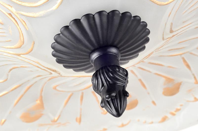 Vintora Luxe Deckenleuchte | Europäisches Vintage-Design | Rund | 3/4-Flammige LED-Deckenlampe