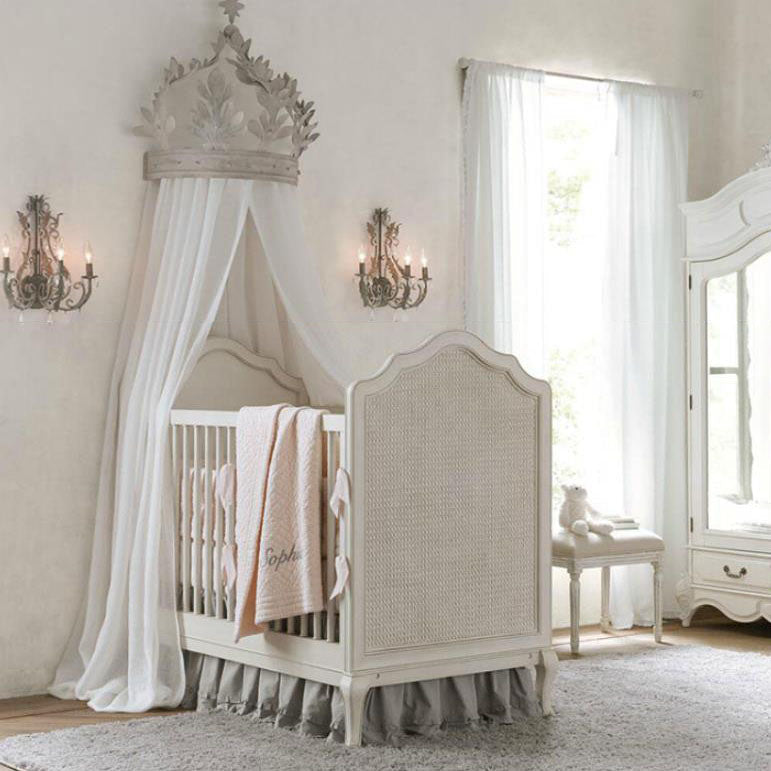 Vintoria Luxe 3-Flammige Wandleuchte | Französisches Design | Kristall & Eisen | Elegante Beleuchtung