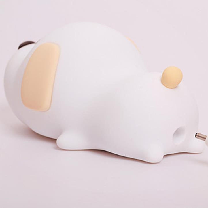 GlowPup Silikon LED Nachtlicht | Cartoon Hund Tischlampe | Touch-Steuerung & Stimmungslicht | Kinderfreundlich