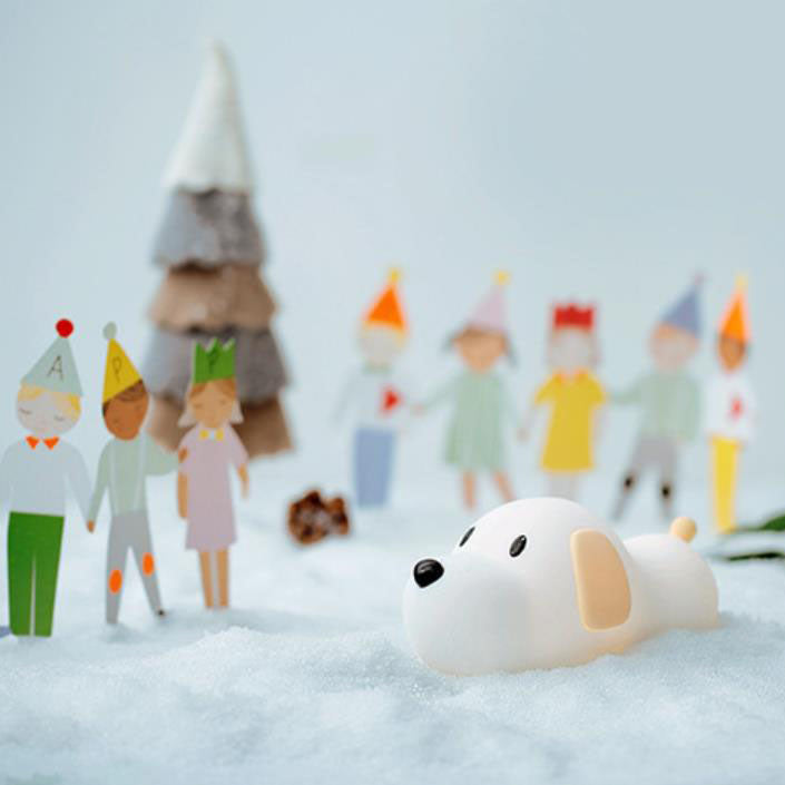 GlowPup Silikon LED Nachtlicht | Cartoon Hund Tischlampe | Touch-Steuerung & Stimmungslicht | Kinderfreundlich