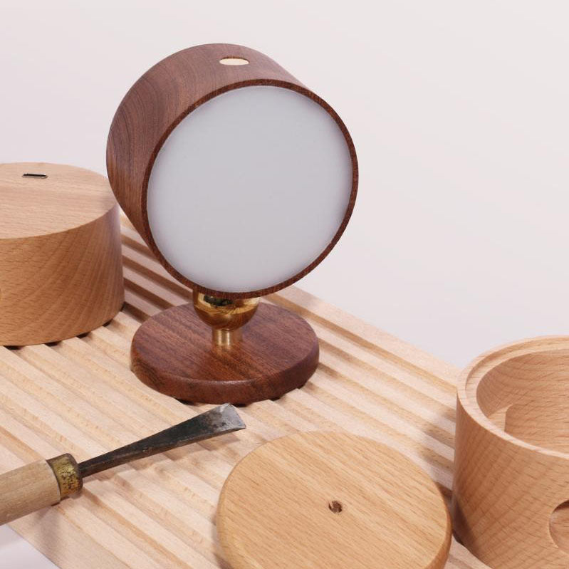 LumaWood Magnetische USB LED Wandlampe | Wiederaufladbar | Touch-Steuerung | Nachtlicht aus Holz