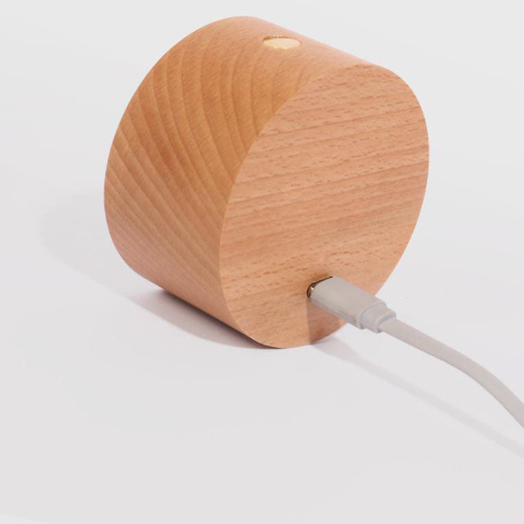 LumaWood Magnetische USB LED Wandlampe | Wiederaufladbar | Touch-Steuerung | Nachtlicht aus Holz