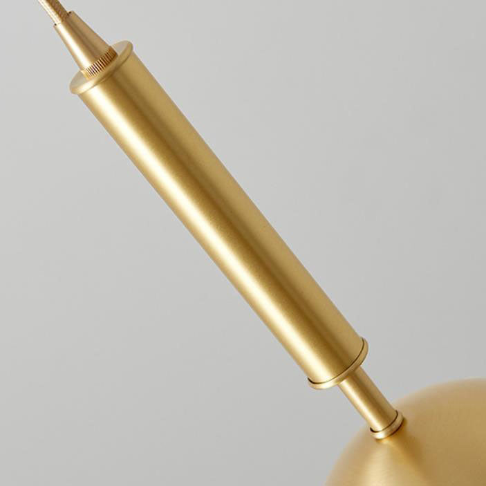 Orbique Minimalistische Wandleuchte | Nordic Design | Runde Glaskugel & Kupfer | 1-flammige Wandlampe