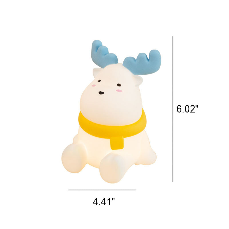 GlowMoose LED Nachtlicht | Kreatives Design | Silikon Touch Lampe | Stimmungsvolles Licht