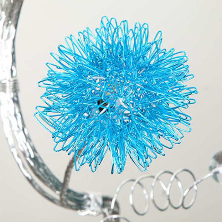 LumiBranch Aluminium Stehlampe | Kreatives Design | Rustikale Baumästhetik | 6-Licht Dekorlampe