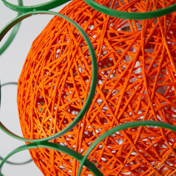 HempGlow Kreative Pendelleuchte aus Hanfgeflecht | Modernes Design | Einzigartiger Lichtakzent | Hängeleuchte für Zuhause