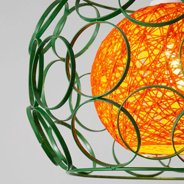 HempGlow Kreative Pendelleuchte aus Hanfgeflecht | Modernes Design | Einzigartiger Lichtakzent | Hängeleuchte für Zuhause