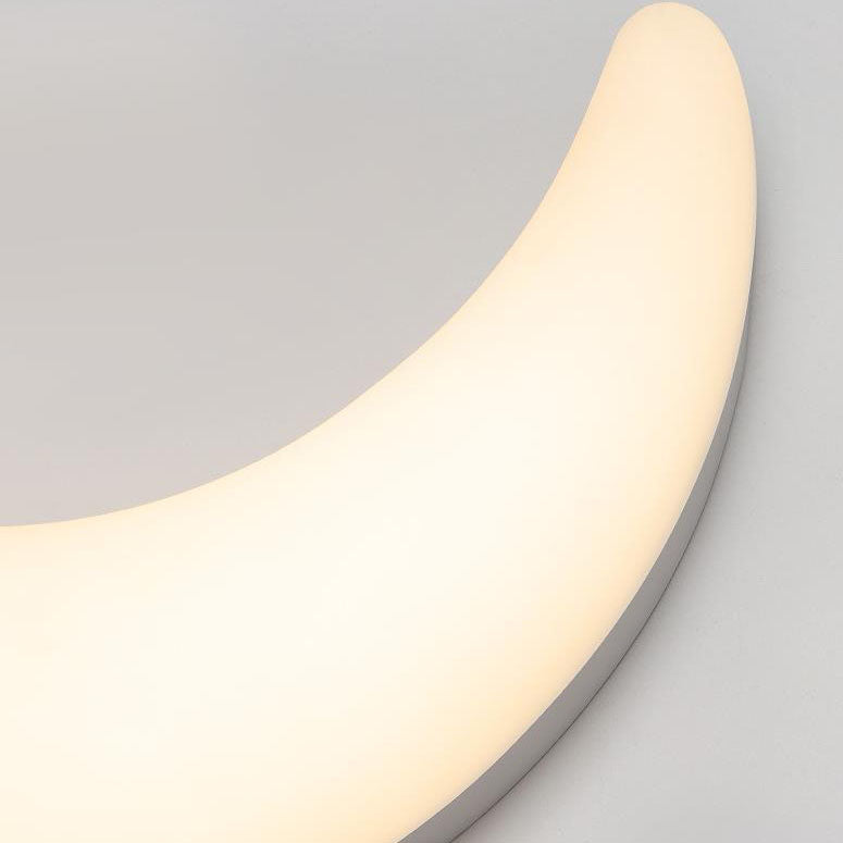 LunaGlide LED Wandleuchte | Modernes Design | Mond-Optik | Dimmbar | Acryl