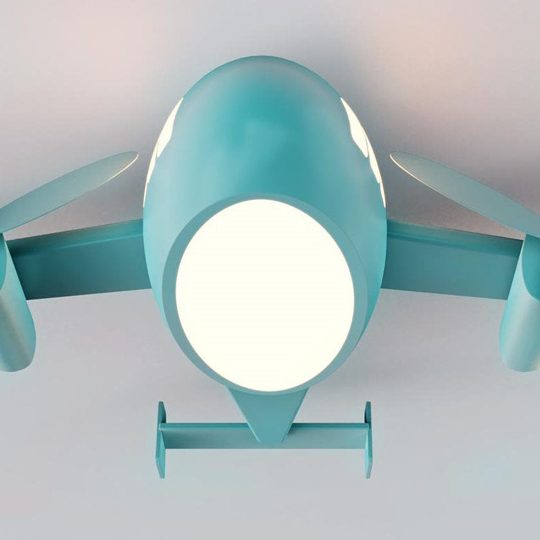 SkyFlyer Kinder Deckenleuchte | Cartoon Flugzeug-Design | LED Dimmbar | Nordic Kreativ Stil