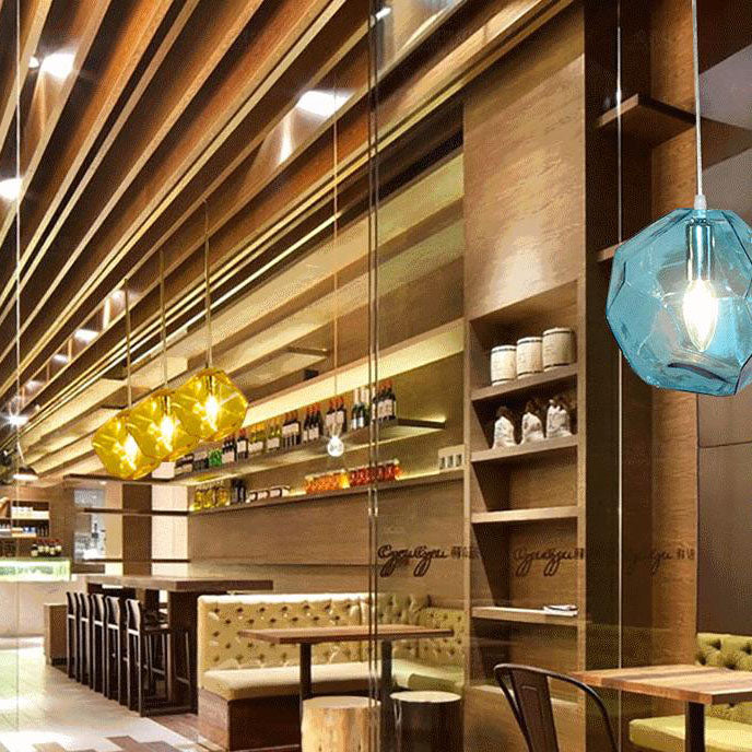 Glasvara Pendelleuchte | Modernes Glasdesign | Unregelmäßige Form | Wohnzimmerlicht