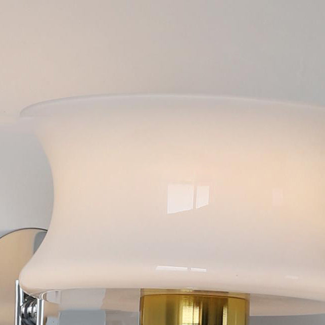 Scandura Wandleuchte | Skandinavisches Design | Glas & Eisen | Wellenförmiger Arm | Beleuchtung für Schlafzimmer