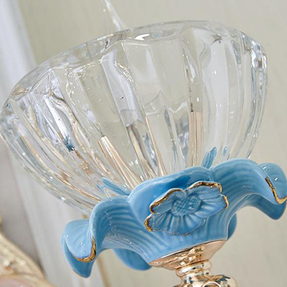 Petaluxe Kristall-Wandleuchte | Blumenblatt-Design | 1/2-flammig | Elegante Beleuchtung für Wohnzimmer