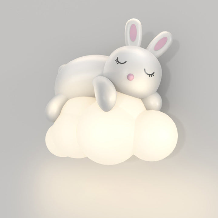 CuddleBright LED Wandleuchte für Kinder | Dimmbare Helligkeit | Bär & Hase Design | Nordic Stil