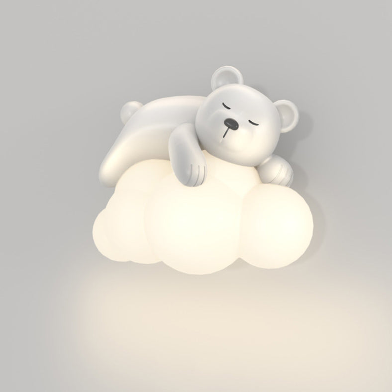 CuddleBright LED Wandleuchte für Kinder | Dimmbare Helligkeit | Bär & Hase Design | Nordic Stil