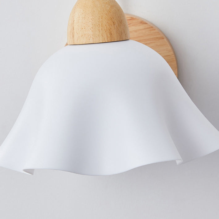 CeramiLume Kreatives Wandlicht | Holz & Keramik | 1-flammige Wandlampe | Wohnraumbeleuchtung