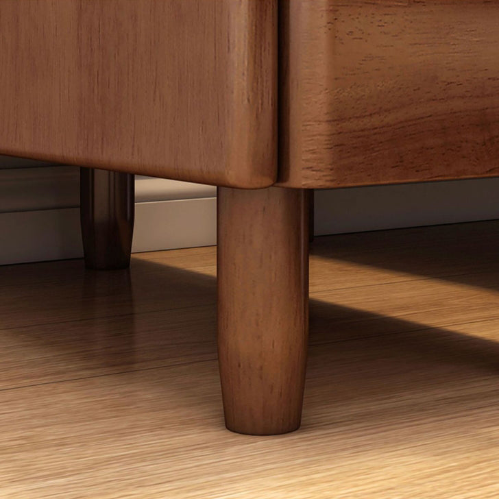 WoodEraBox Minimalistischer Nachttisch | Massivholz | 2 Schubladen | Modernes Design | Perfekt für Schlafzimmer