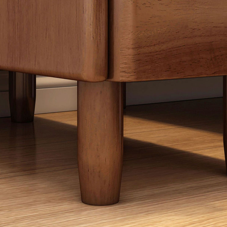 WoodEraBox Minimalistischer Nachttisch | Massivholz | 2 Schubladen | Modernes Design | Perfekt für Schlafzimmer