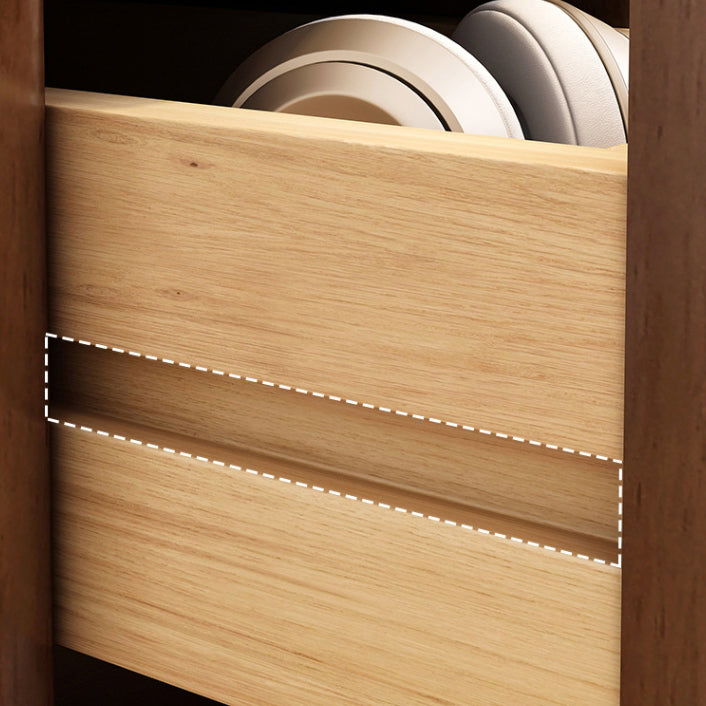 WoodEraBox Minimalistischer Nachttisch | Massivholz | 2 Schubladen | Modernes Design | Perfekt für Schlafzimmer