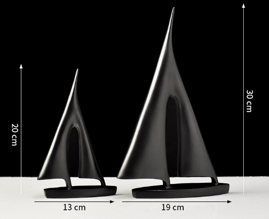 NautiCraft Segelboot Figurine | Maritime Deko für Zuhause | Elegante Segelschiff Dekoration