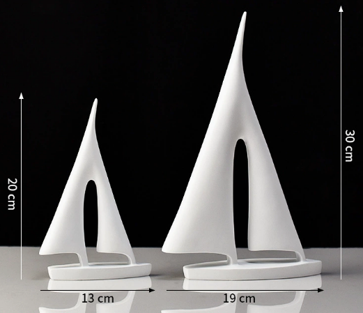 NautiCraft Segelboot Figurine | Maritime Deko für Zuhause | Elegante Segelschiff Dekoration