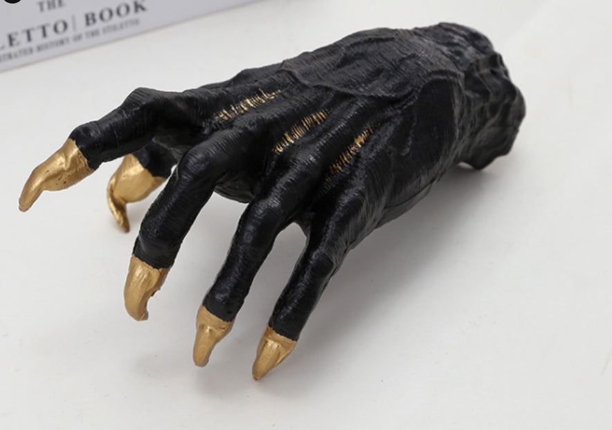 WitchGrip Hexenhand Wanddekoration | Universalhaken | Schmuckaufbewahrung | Halloween Wohnkultur