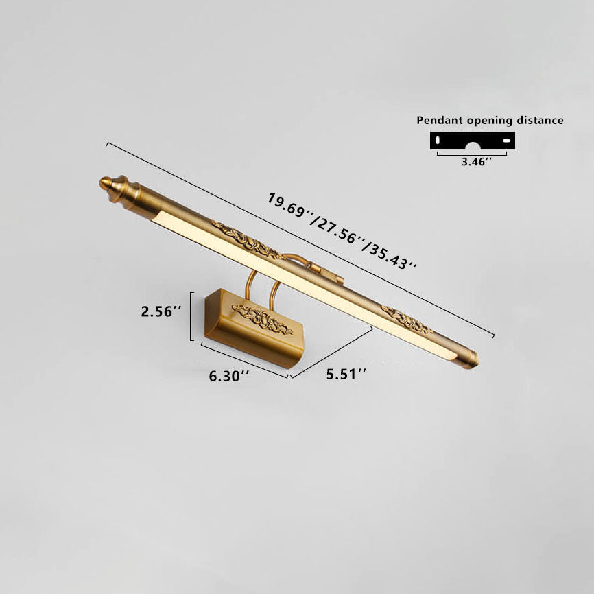 Carvenza – Klassisches LED Spiegellicht | Handgeschnitzt | Warmes & Weißes Licht | Luxuriöse Wandbeleuchtung