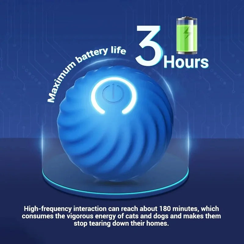 PlayBuddy Interaktiver Hundeball | Selbstbewegend & Robustes Design | Für Spielspaß und Bewegung