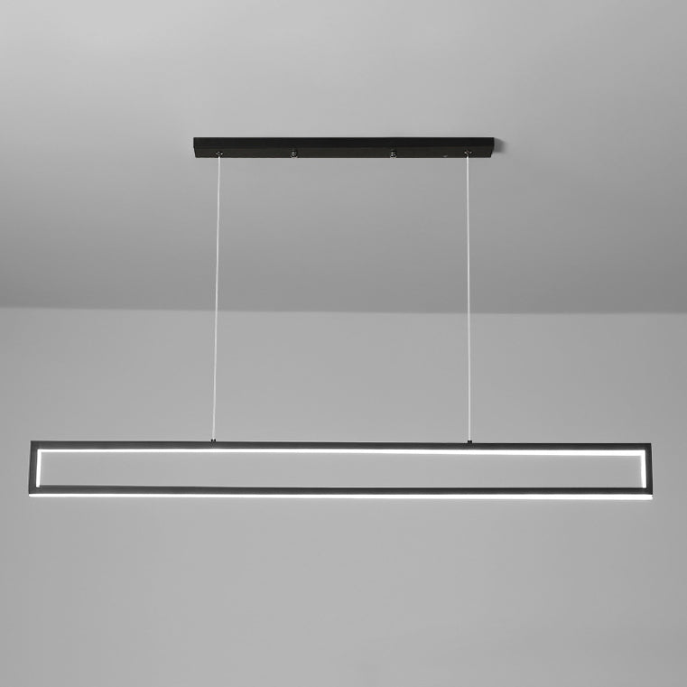 LumiFrame Minimalistischer LED Kronleuchter | Modernes Design | Dimmbare Beleuchtung | Perfekt für Ess- und Wohnbereiche