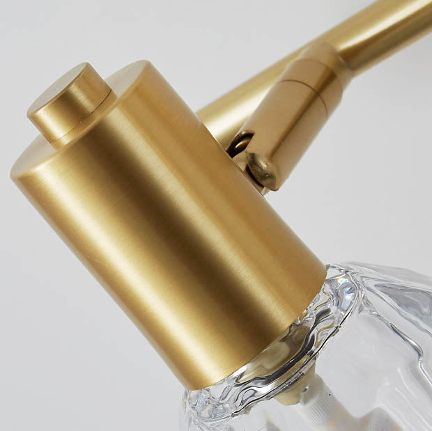 LumiBrill Crystal Wandlampe | Luxus Design | Messing & Kristall | Badezimmer-Beleuchtung