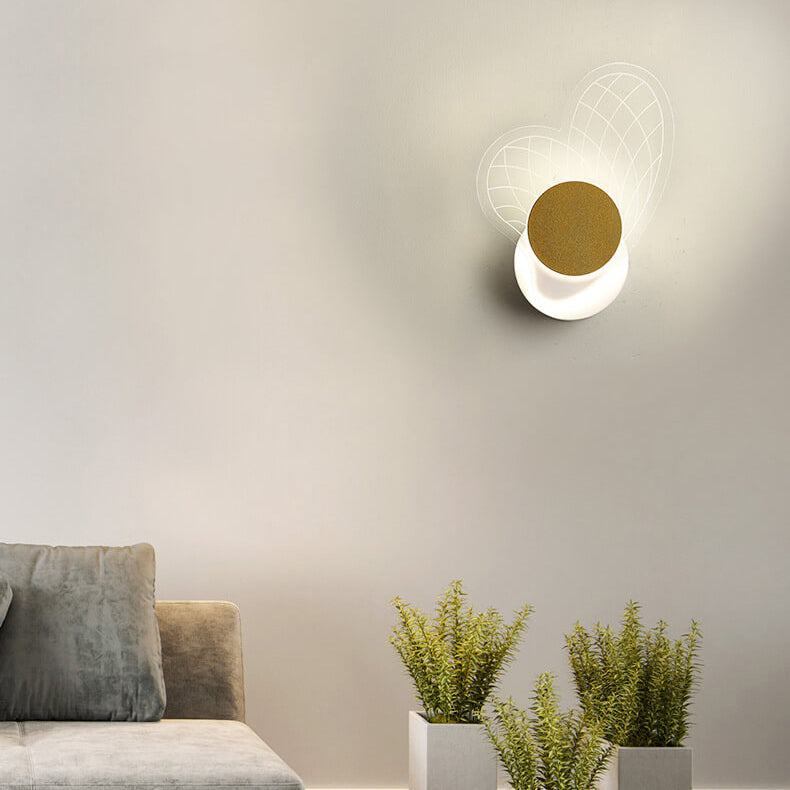 Luxoria Geo LED Wandleuchte | Goldenes Geometrisches Design | Acryl & Modern | Warmes Licht
