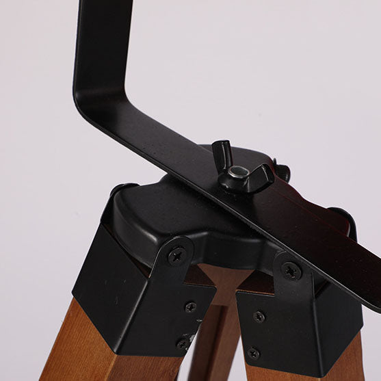 FotoBeam Vintage Stehlampe | Industrial Design | Holz-Stativ & Metall | 1-flammig