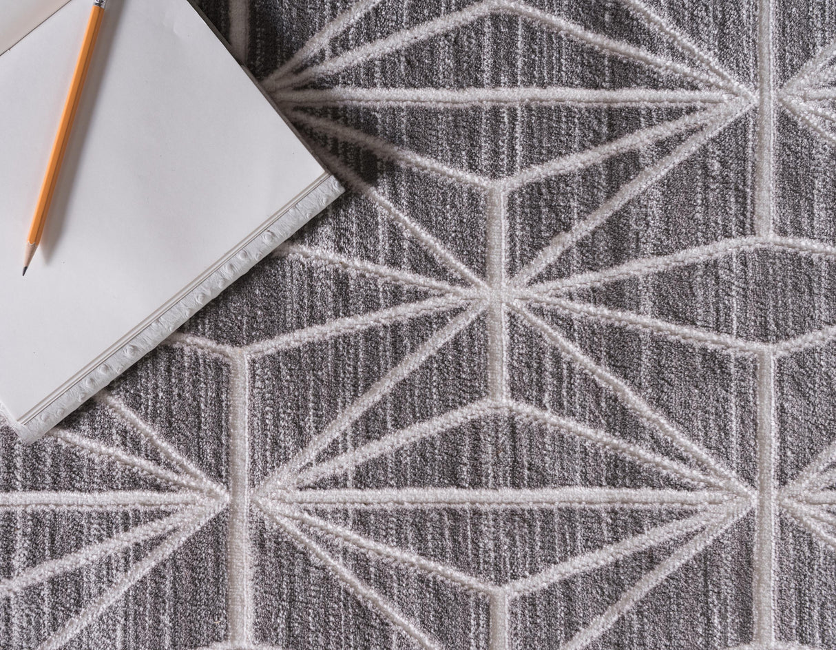 AaroLoom Moderner Geometrischer Teppich | Große Teppiche | Weich & Pflegeleicht | Stilvolle Dekoration für Zuhause