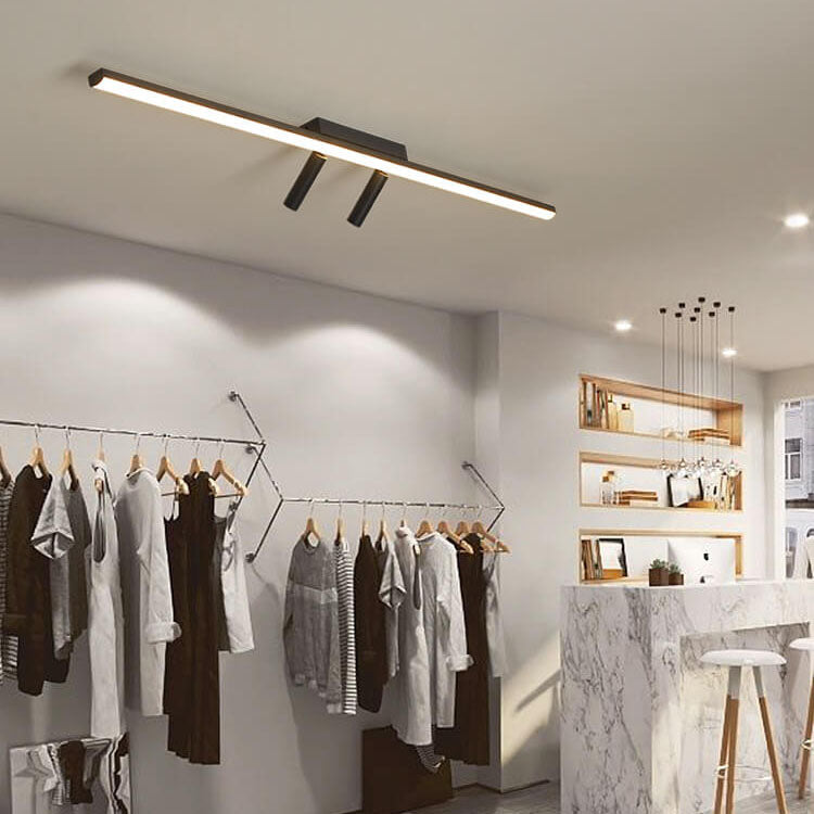 LumiTrack Nordic LED Deckenleuchte | Minimalistisches Design | Spotlights auf Acrylbasis | Modern & Energieeffizient